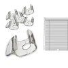 NIIIYTYB 6 Pcs Cordless Shade Handle Pull for Windows Graber