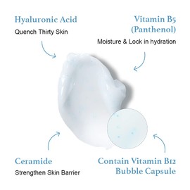 [SKIN&LAB] Vitamin B5 hydrating gel cream for Face with Hyaluronic Acid and Ceramide | Fast-Absorbing, Non-Greasy | Moisturizing Face Cream for Acne Prone, Sensitive Skin 50ml | 1.69oz.