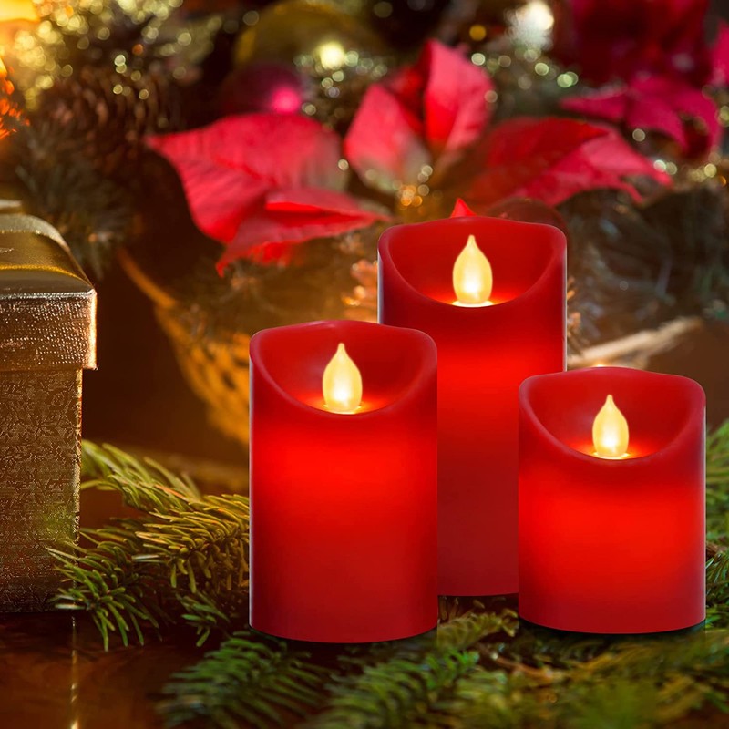 Flameless Battery Operated LED Candles, Remote Control Electric Realistic Candles
