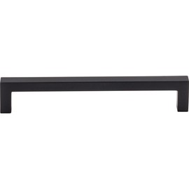Top Knobs M1156 Nouveau III Collection 6-5/16" Square Bar Pull, Flat Black