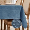 WAITER TREE Washable Tablecloth, Easy Care Tablecloth, Fluffy Look, Waterproof,