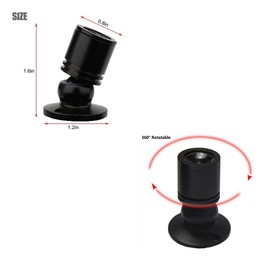 Xking Dimmable LED1.5W 12VDC Mini Spotlight Jewelry Showcase Display Lighting Fixture Black Shell Surface Mount with Online PWM Dimmer(Pack-6,Warm White 3000k)