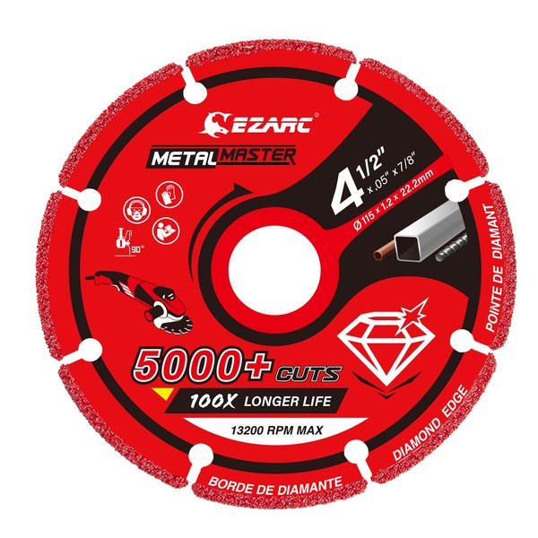 EZARC EZARC Diamond Cutting Wheel 4 1/2 x 7/8 Inch