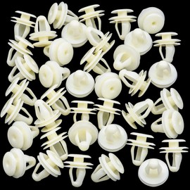 Rexka 40pcs Door Panel Retainer Clip 67771-30070 Compatible with Toyota Corolla, Echo, Prius, RAV4, Sienna, Tacoma, Tundra 67771-06030