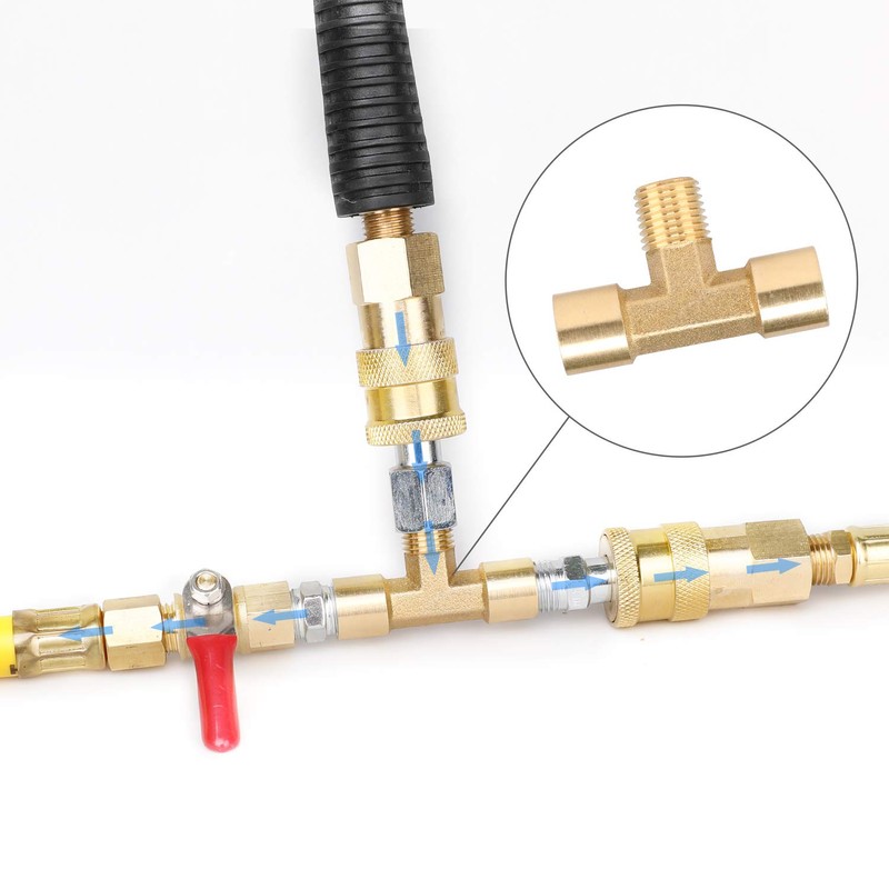 Hromee 18 Pieces Air Coupler and Plug Kit, 1/4-Inch NPT