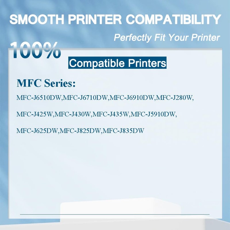 ASW LC75 LC71 LC79 Ink Cartridges Replacement for Brother LC-75