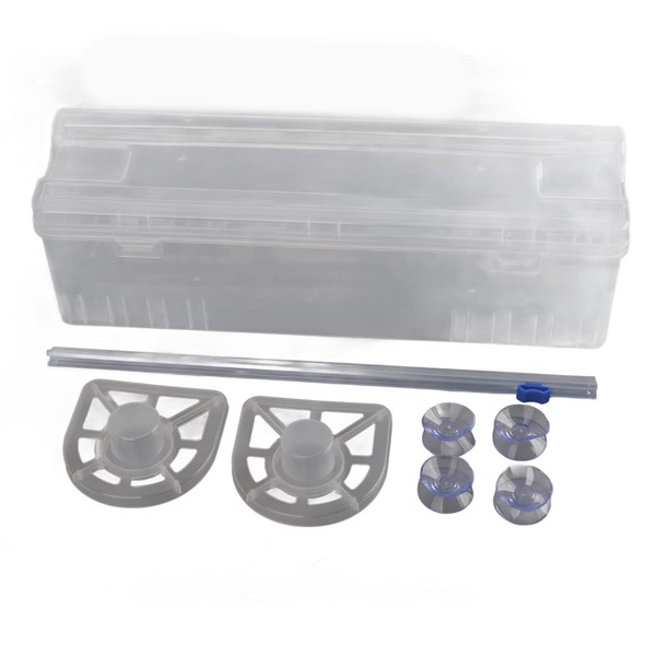 Cling Film Dispenser and Cutter Wrap Dispenser, Refillable Plastic Wrap