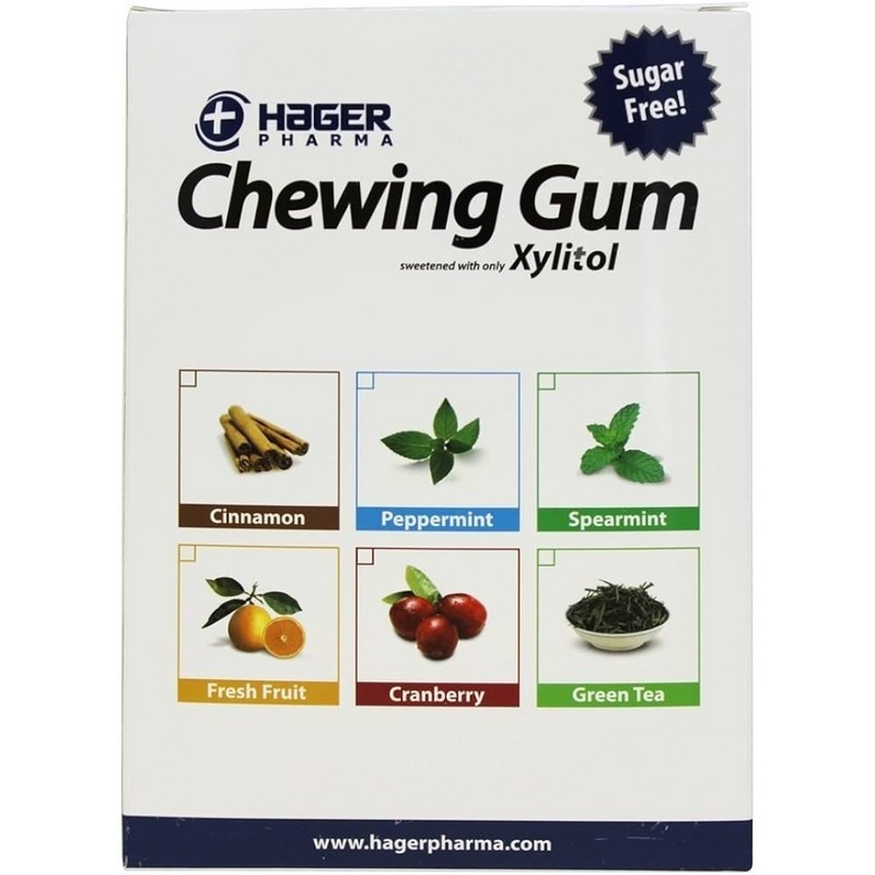 Miradent Xylitol Chewing Gum with Dispenser Box 200-Pack (2-CT Each),