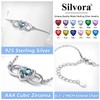 Infinity Bracelet Feet Chains for Women Sterling Silver Fashion Birthstone