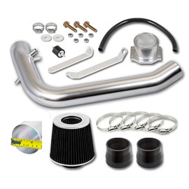 Click2go Short Ram Intake Kit with Reusable black Filter Compatible with Nissan 95-89 240SX S14 2.4L