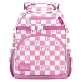 Simple Modern 12L Fletcher Kids' Backpack for Boys and Girls for School, Travel:_Barbie Checkmate_12L
