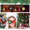 44-Piece Christmas Baubles Set, shallyong Christmas Tree Baubles, Plastic Christmas