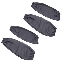 Xeerrfan 2 Pairs Protective Sleeves for Arms, Waterproof Oilproof Unisex Arm Sleeves Oversleeves for Butcher Painting Washing (2*Black)