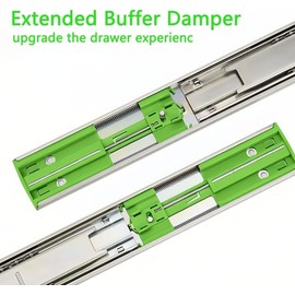 6 Pairs 20 inch Drawer Slides Soft Close Drawer Full Extension Drawer Slides 20 Inch Soft Close Hardware Drawer Guides - Side Mount Drawer Rails