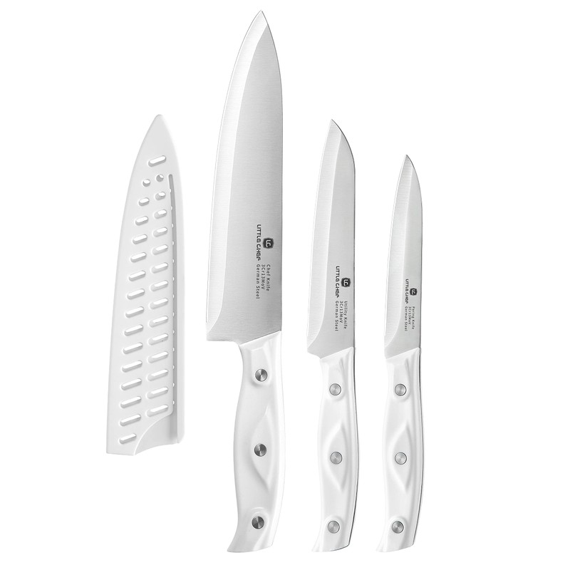 3PCS Chef Knife, Ultra Sharp Kitchen Knife, High Carbon Stainless