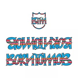 S&M HODER BORN TO MOB SERAPE FRAME STICKERS BMX BIKE DECALS FRAME STICKER BMX