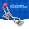 2 Pieces Adjustable Toggle Clamp Clip, 330 lbs Capacity, 304