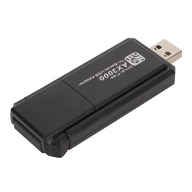 Gugxiom Adaptador de Red 802.11ax WiFi 6E, Tarjeta de Red USB de 3000Mbps con Triple Banda 2.4G 5G 6G, para 10 11, Alta Velocidad de Transmisión, Transmisión de Señal Estable