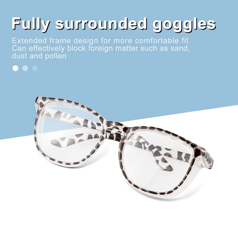 PAERDE Safety Glasses with Clear Anti Fog Scratch Resistant Wrap-Around