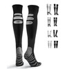 GRASSENGINE Pre-Cut Grip Soccer Socks with 3 Holes - Anti-Cramp