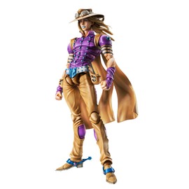 Super Statue Movable "Jojo's Bizarre Adventure Part 7 Steel Ball Run" Gyro Zepperi Ver. 1.5, Approx. 6.1 inches (155 mm), PVC & ABS & POM Painted Action Figure