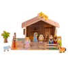 Wooden Nativity Scene for Kids - 20pcs Set - Crèche