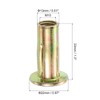 sourcing map Multi-Grip Rivet-Nut, M10 Pre-Bulbed Shank Carbon Steel Color-Zinc-Plated