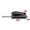 MY MIRONEY Black Sliding Door Lock for Window Glass Patio