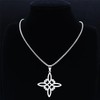 Collar Dije Nudo De Bruja Irlandés Amuleto Celta Brujería Colgante