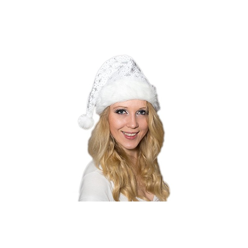 Ciffre Set of 5 Christmas Hats Santa Hat White Plush