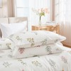Cozaline Floral Comforter Set Queen Size 100% Cotton Bedding Sets