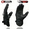 Milwaukee Leather SH298 Men's Black Perforated Leather Racing Motorcycle Gloves
