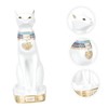BIUDECO Lifelike Cat Figurine Small Decorative Cat Decor for Learning