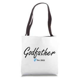 New Godfather of a baby Boy Established 2025 Tote Bag