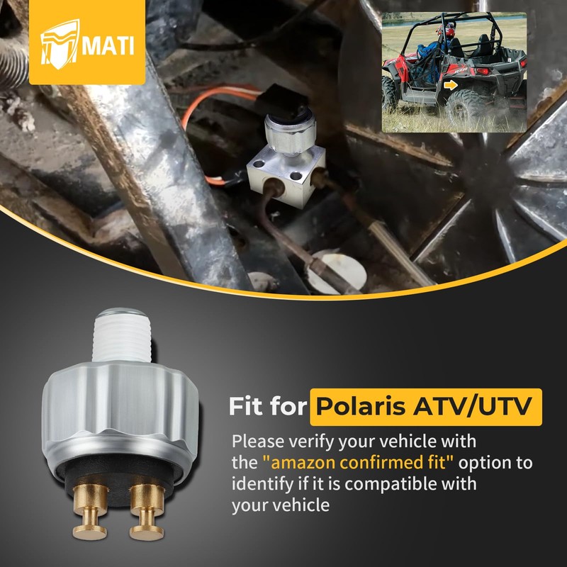 M MATI Brake Pressure Switch Stoplight Switch for Polaris Ranger