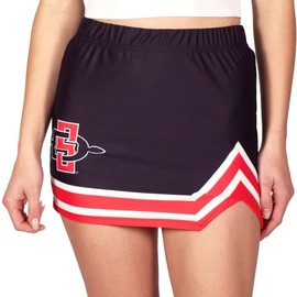 Lojobands Falda para mujer hecha en Estados Unidos, San Diego State Aztecs - Negro, S