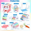 MCEAST 10 Pieces Fun Hamster Toys Set Include DIY Wooden