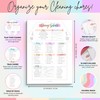 Weekly Cleaning Planner Notepad - Daily, Weekly & Monthly Cleaning