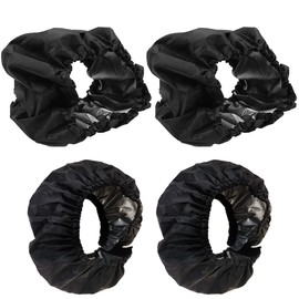 PLABBDPL 4-Piece Pram Wheel Trim and Waterproof Wheel Cover, Pushchair Wheel Cover, Wheelchair Protection Cover, Pushchair Wheel Cover for Prams, Dustproof Pushchair Accessories