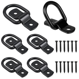 HENGBIRD 6 Pack D-Ring Tie Downs Cargo Tie Downs Anchors D Lashing Rings, D Rings Tie Down Anchors Hooks Stainless Steel D Ring for Load Securing in Trailer Truck Boat Cars Kayak