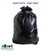 Plasticplace 95-96 Gallon Trash Bags │ 2.0 Mil │ Black