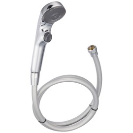 KVK Water-Saving e-Shower nf Showerhead (Plated/One Stop) with Hose, Pressure Reducing Valve, and Attachment - Plated PZS315TS-2