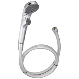 KVK Water-Saving e-Shower nf Showerhead (Plated/One Stop) with Hose, Pressure Reducing Valve, and Attachment - Plated PZS315TS-2
