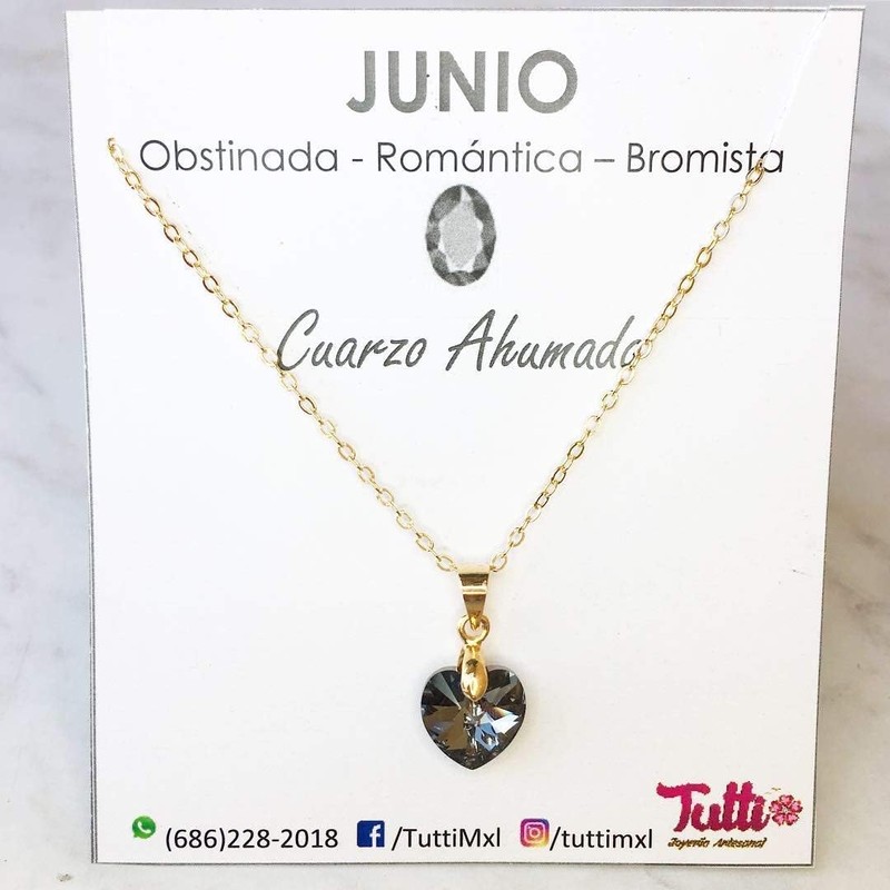 Tutti Joyería Artesanal Collar Piedra del Mes Birthstone Necklace Regalo