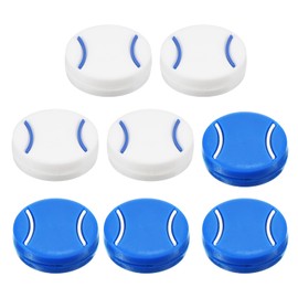 PATIKIL テニスラケット用振動吸収材 8個入り テニスラケットダンパー シリコン製ラケットストリングショック吸収器 テニスラケットとストリング用 ブルー/ホワイト