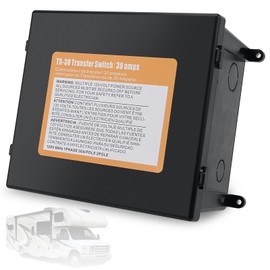 LINKCRO Automatic Transfer Switch，30 Amp Transfer Switch Kit for Inverter/Shore Power/Generators, 120V