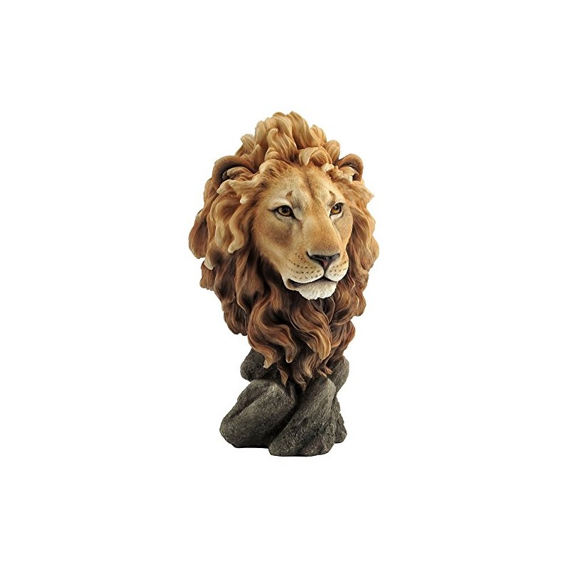 Large Lion Head Bust - King of the Jungle Statue