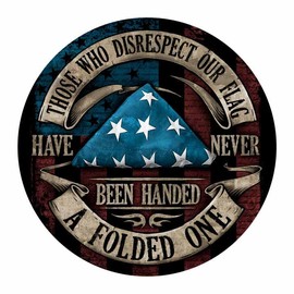 Those Who Disrespect Our Flag Veterans Sticker-Vinyl-Decal for Truck,Laptop,car Bumper,Water Bottle |Waterproof| 6"