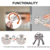 Brigligh High-Security Stainless Steel Door Handle with Lock and Key,