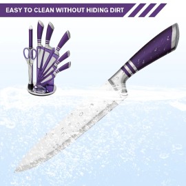 Unbranded Professional 9Piece Kitchen Knife Set Stainless Steel Chef Knives with Sharpener